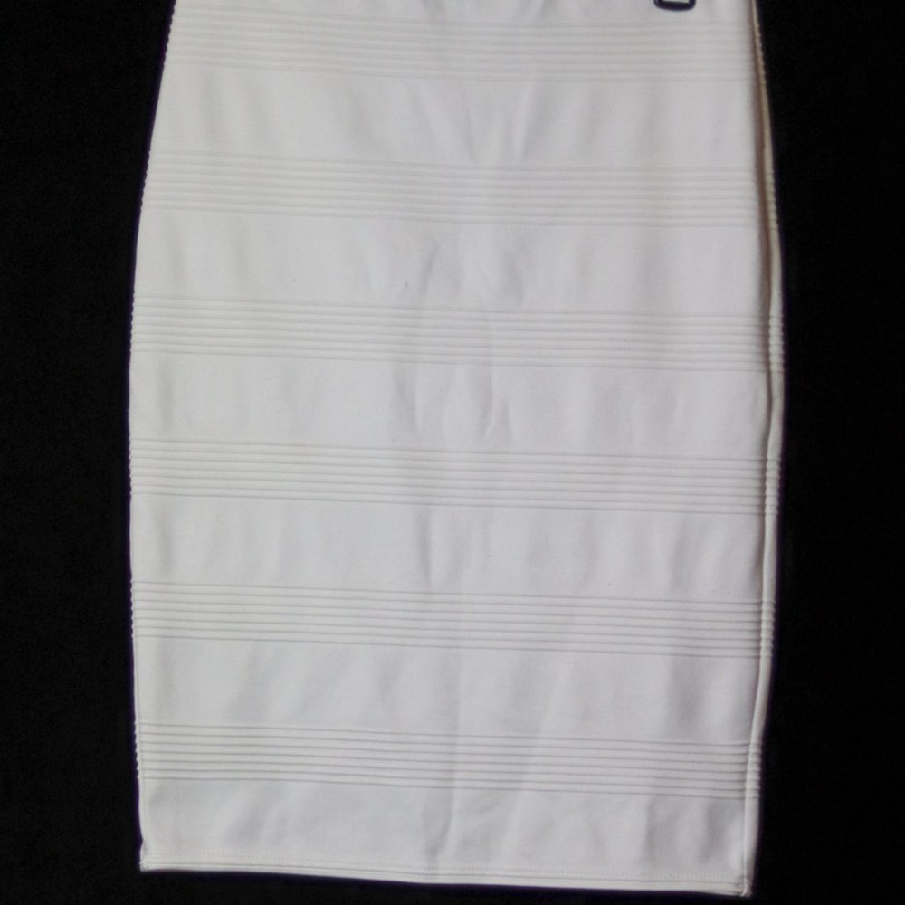 Joe B White Skirt with strips